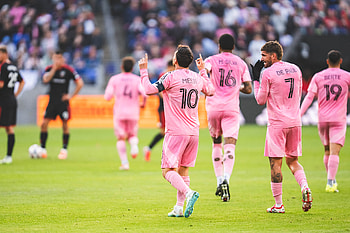 Inter Miami : Pink Parade - No.10 & No.7 Shine, Sports, Soccer, Inter Miami CF, Lionel Messi HD wallpaper