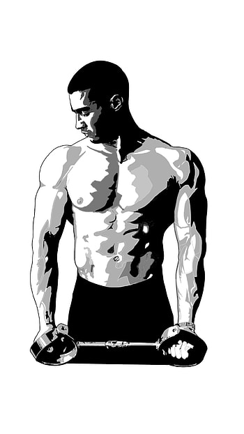 gym, jaw, workout, sleeve, logo, body bulding, body HD phone wallpaper