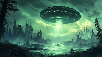 Ultra : Sci-Fi UFO Invasion Unleashed, Sci Fi, UFO invasion, UFO, alien, landscape HD wallpaper