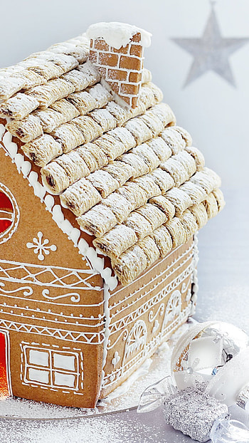 Gingerbread House, Edible architecture, Festive treat, Sugar wonderland HD phone wallpaper