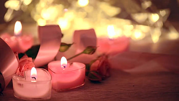 Romantic Valentine Day, Valentine, Day, Candles, Romantic, Pink, Rose HD wallpaper