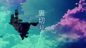 laptop anime glitch, Stunning , Cyber aesthetics, Technological distortions HD wallpaper