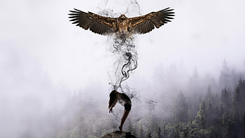 Girl Spirit Birds Essence One Soul, artist, artwork, digital-art HD wallpaper