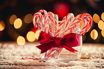Glass, Candy Cane HD wallpaper