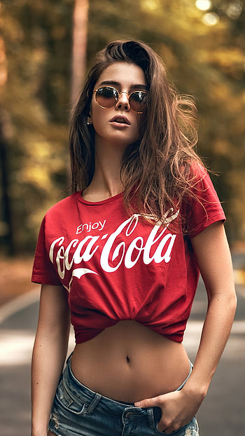 Girl Sunglasses, head, coco cola HD phone wallpaper