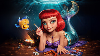 The Little Mermaid Legacy, the-little-mermaid, movies, animated-movies, artist, artwork, art, digital-art, ai HD wallpaper