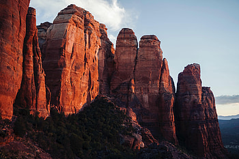 Nature, Sky, Mountains, Canyon, Bush, Rock HD wallpaper
