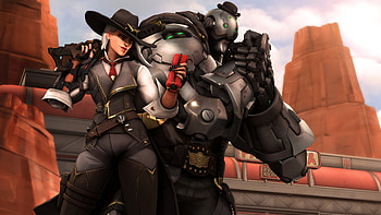 Ashe And Bob, ashe-overwatch, overwatch, games, deviantart HD wallpaper