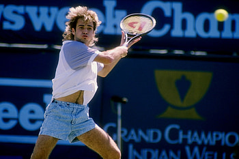 Indian Wells 1989, Andre Agassi HD wallpaper