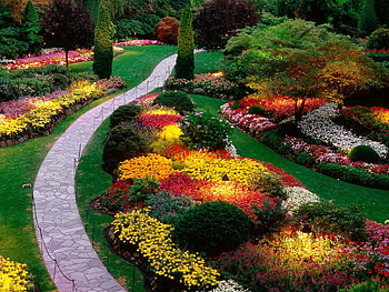Sunken Garden, other, nature, abstract, entertainment HD wallpaper