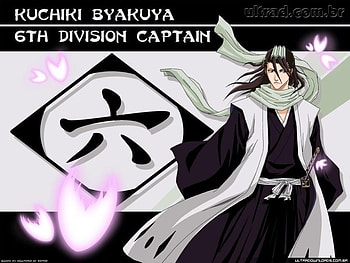 Byakuya, white, black, anime, boy HD wallpaper
