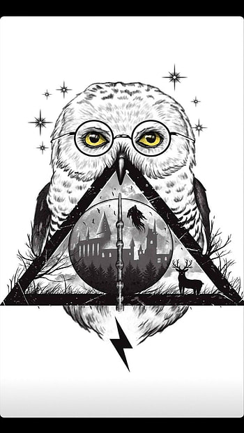 Edwiges Harry Potter, magic, fantasy, harrypotter, owl, hogwarts HD phone wallpaper