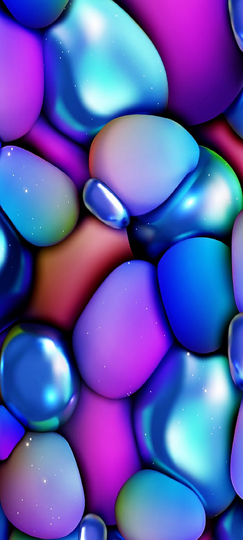 Colorful Rocks, blue, purple HD phone wallpaper