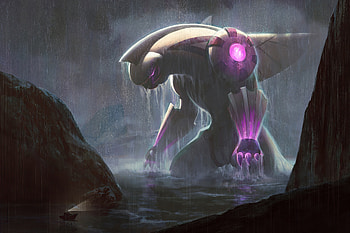 Titan Palkia Kaiju Pokemon Fan Art , pokemon, artist, artwork, digital-art, deviantart HD wallpaper