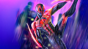 Spiderman 2099 Future Fury, spiderman, spiderman-2099, superheroes, artwork, digital-art, art, artstation HD wallpaper