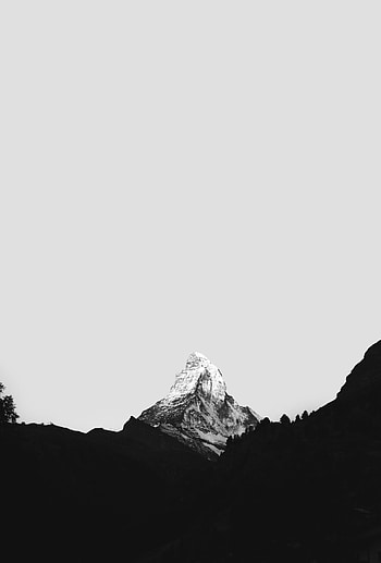 Nature, Sky, Snow, Mountain, Vertex, Top, Snow Covered, Snowbound HD phone wallpaper