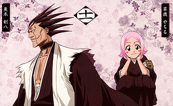 division 11, zaraki, vice capitaine, gotei, capitaine, kenpachi, yashiru, kusajishi, division HD wallpaper