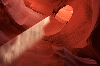 Antelope Slot Canyon, beam, light, canyon, rock HD wallpaper