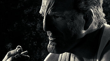 Sin City movies, Mickey Rourke, Monochrome , Intense and gritty HD wallpaper