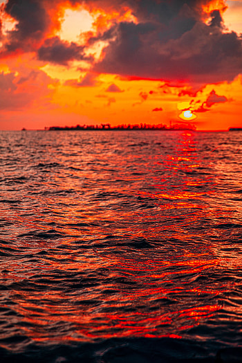 Nature, Water, Sunset, Twilight, Waves, Dusk HD phone wallpaper