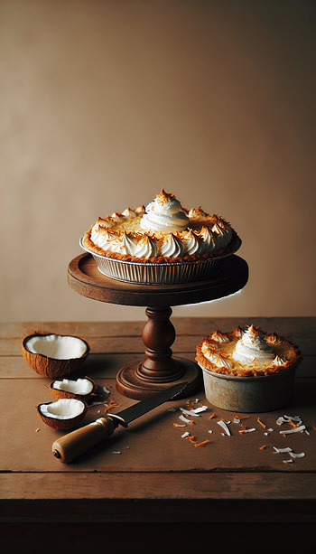 Sumptuous Coconut Cream Pie, pie, dessert HD phone wallpaper