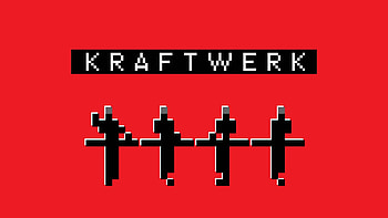 Kraftwerk , Electronic music, Futuristic visuals, Iconic logo HD wallpaper