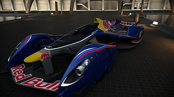 Red Bull X2014 Fan Car, Red Bull, video game, Gran Turismo 6 HD wallpaper