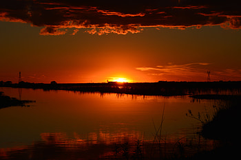 Sun Setting , nature, sunset HD wallpaper