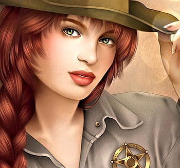 Cowgirl, Hat, pretty, Art HD wallpaper