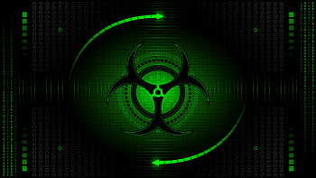 Digital, Green Biohazard HD wallpaper