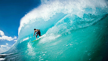 Oceanic adventure, Riding the waves, Surfer's paradise, Majestic tides HD wallpaper