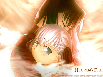 It's okay Sakura..., tears, heavens feel, rin, fate stay night, dark, sister, anime, white hair, sakura, red, game, final, blood HD wallpaper