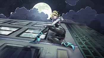 Gwen Stacy Sense Of Justice, gwen-stacy, superheroes, artwork, digital-art, pixiv HD wallpaper