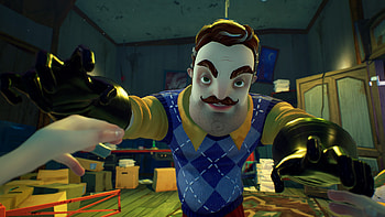 Hello Neighbor 2, Thrilling gameplay trailer, Menacing neighbor, Intricate puzzles HD wallpaper
