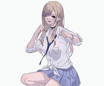 My dressup darling, human_body, waifu, cartoon, my_dressup_darling, Marin, kitagawa, anime HD wallpaper