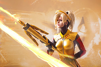 Amazing Mercy Overwatch , mercy-overwatch, overwatch-2, overwatch, games, deviantart, cosplay HD wallpaper