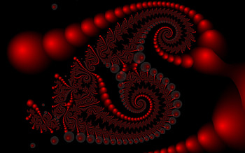 Dark Red Fractal, spirals, fractal, abstract, dark red HD wallpaper