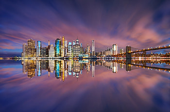 Bridge, , New York, Building, City, Reflection, Skyscraper, Usa, Cities HD wallpaper
