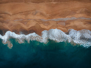 Aerial, , Beach HD wallpaper