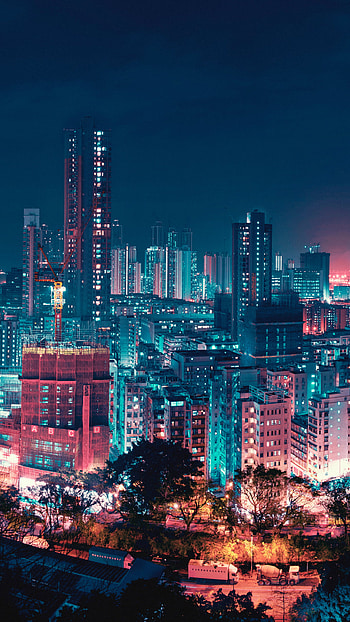Neon Metropolis — Urban , man made, city HD phone wallpaper