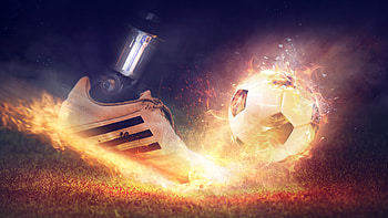 Football Fire Shoe HD wallpaper