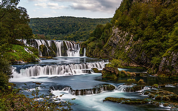 Waterfall in Bosnia Herzegovina, waterfall, nature, water, bosnia herzegovina HD wallpaper