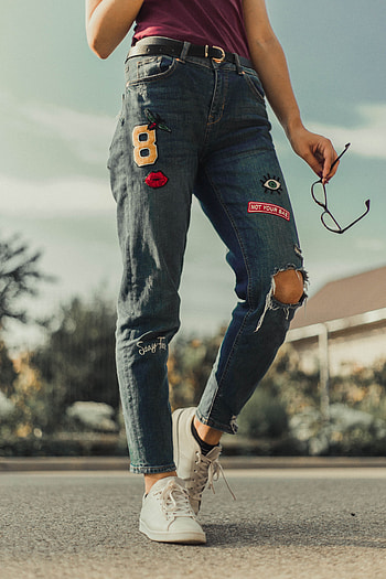 Miscellanea, Miscellaneous, Sneakers, Style, Human, Person, Glasses, Spectacles, Jeans HD phone wallpaper