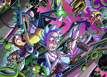 Rick and morty, tv series, cartoon, digital art HD wallpaper