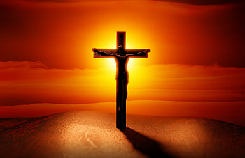 Jesus And The Cross Silhouette Art, bible, Jesus, cross, religious HD wallpaper