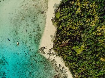 Nature, Beach, View From Above, Ocean, Island HD wallpaper