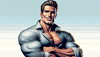 Giga Chad Power Pose -, giga chad, superhero, illustration HD wallpaper