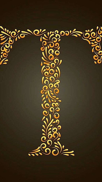 T Letter, Black Theme, Creative HD phone wallpaper