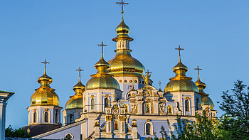 St. Sophia cathedral in Kyiv, Ukrainian architectural masterpiece, , Historic monument HD wallpaper