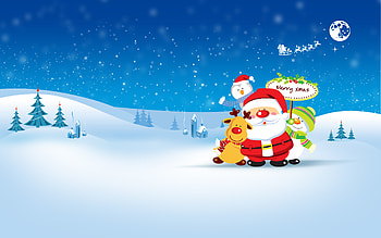 Holidays, New Year, Santa Claus, Christmas, Xmas HD wallpaper